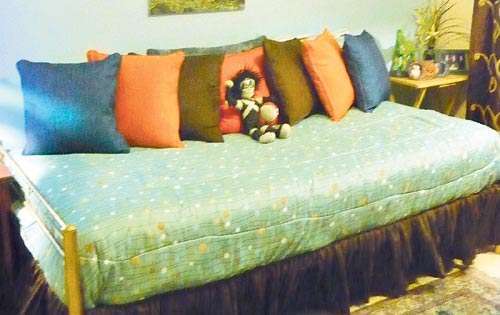<p> Aventurero. Diseño de cuarto decorado al estilo egipcio.</p>