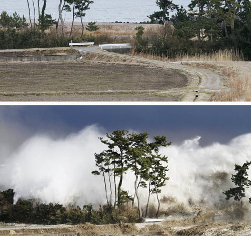 <p>Secuencia del tsunami.</p>