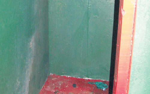 <p>Dañado. Algunos baños no tienen duchas.</p>
