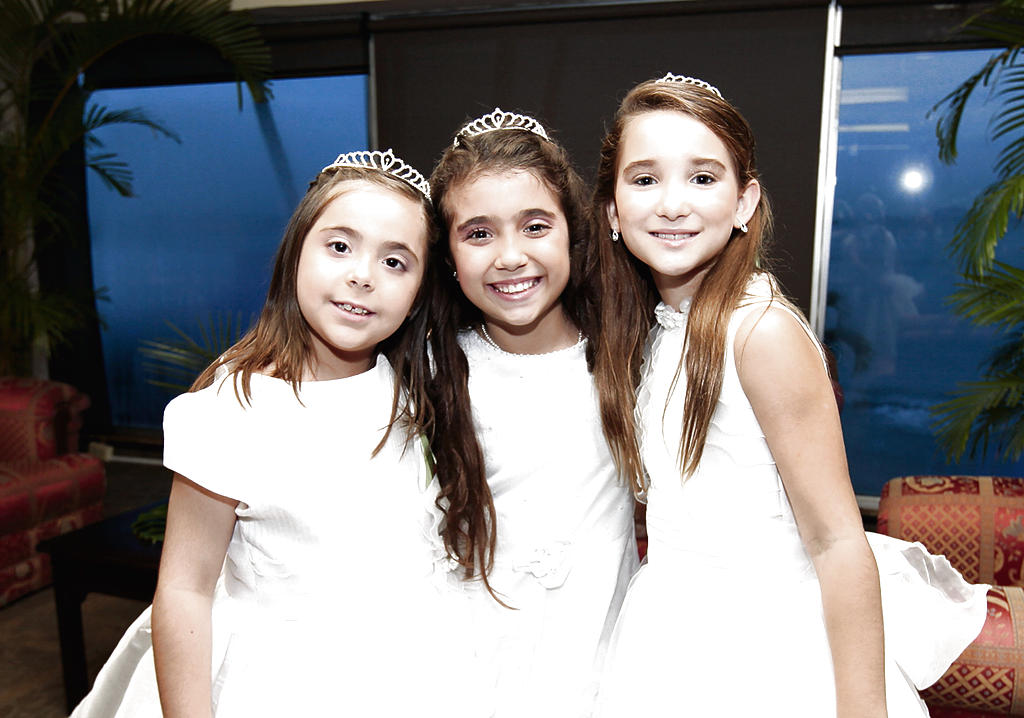 Daniela Cachafeiro González, Viviana Abadía Delgado y Ana Sofía Romagosa Fábrega.(Abel Rodríguez)