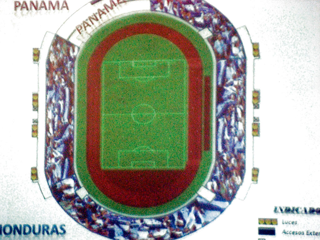 Ubicación. Aquí se aprecia el sector que ocupará la afición panameña en el estadio Olímpico Metropolitano.(CORTESÍA)