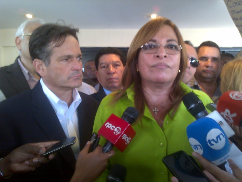 Dirigente del Partido Revolucionario Democrático (PRD), Balbina Herrera. Foto/Víctor Arosemena. <br>