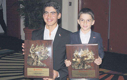 <p>Campeones. Marcos Cabarcos e Inocencio Galindo.</p>