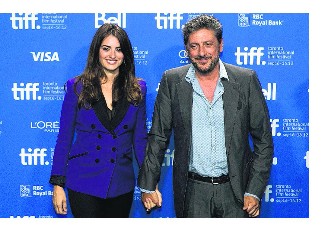 "Twice Born". Penélope y el director Sergio Castellitto.()