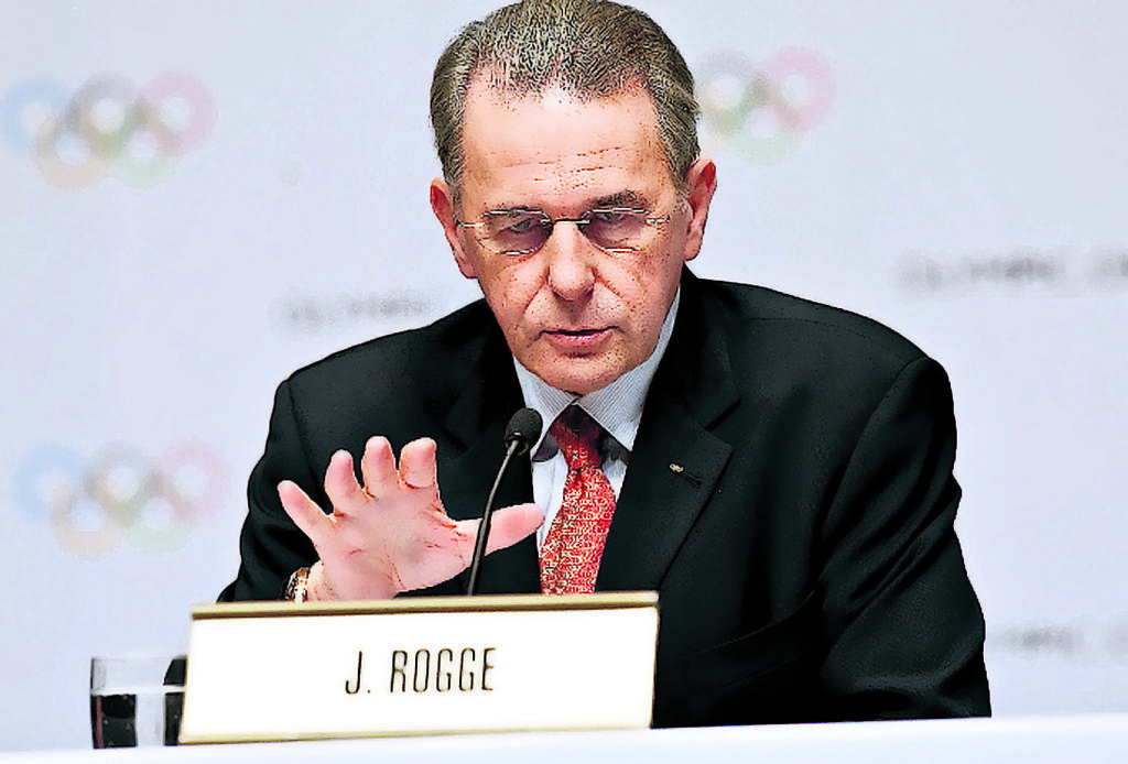El presidente del COI, Jacques Rogge.