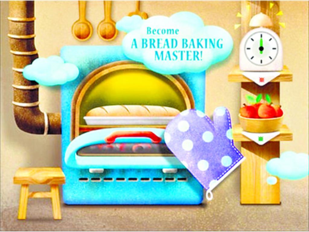 Baking fun. Es un juego bastante sencillo con el que los niños pueden aprender a hacer pan. Resulta un buen juego para mirar en familia y ponerlo en práctica con los niños.