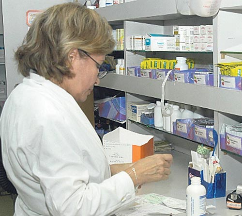 <p>Farmacia. Hay escasez de medicamentos.</p>