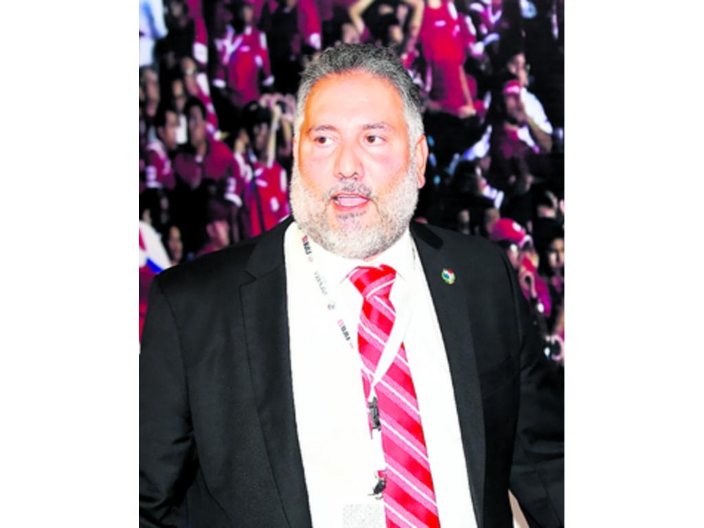 Pedro Chaluja, presidente de la Fepafut, contento por el aporte.(Anayansi Gamez)