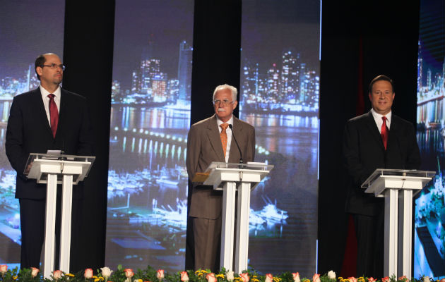 Candidatos presidenciales de Panamá. Foto/Carlos Lemos