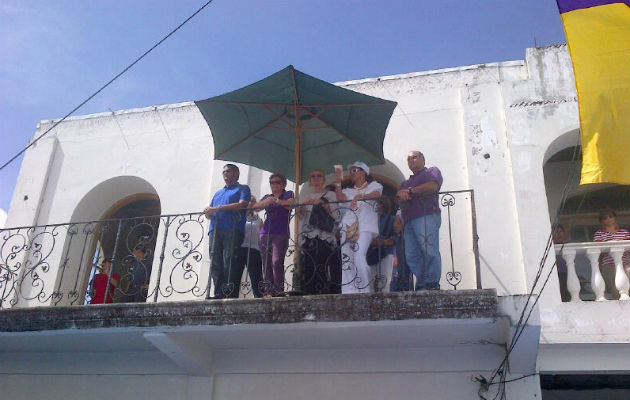 Expresidenta Mireya Moscoso en Atalaya. Foto/Adiel Bonilla