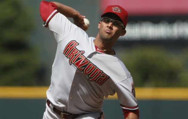 Randall Delgado, cargó la derrota ante Rockies de Colorado.