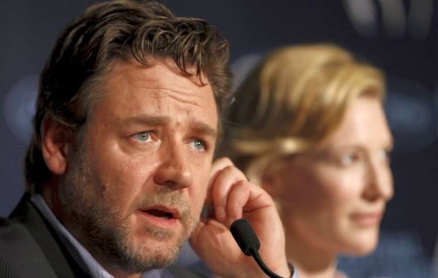El actor Russell Crowe, presente en la audiencia general que celebra el Papa. Foto/EFE