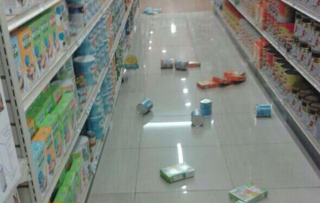 Sismo en Chiriquí. Foto/Cortesía