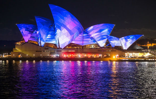 Sydney Oper aHouse de noche