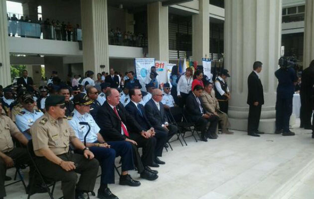 Ceremonia de traspaso de mando de la Fuerza Pública. Foto/Sinaproc