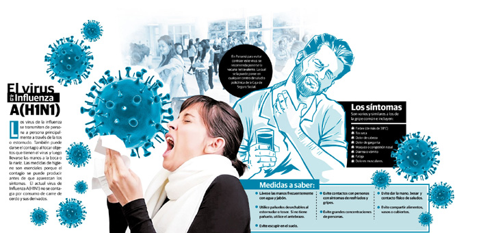 En el 2009 se presentó la mayor cantidad de casos de influenza A (H1N1).