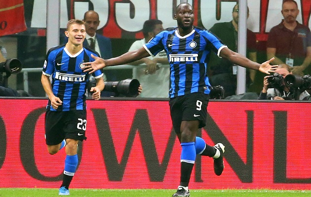 Lukaku reforzó el liderato del Inter.