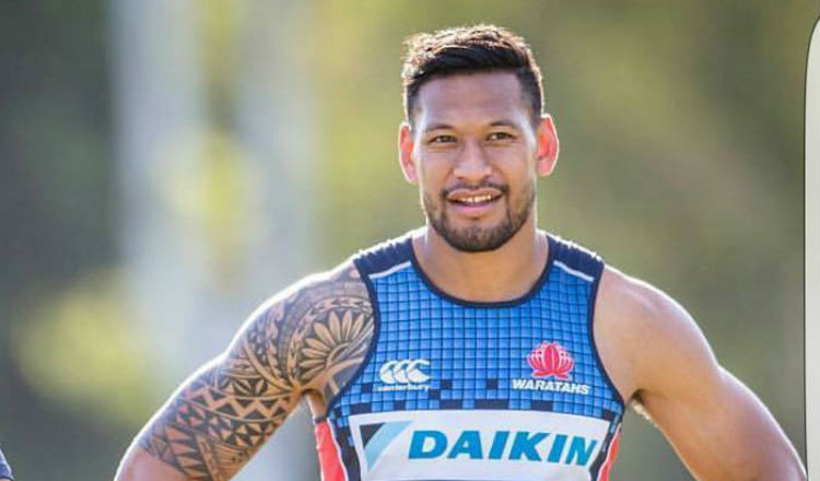 Israel Folau dice que no es homofóbico. Foto Instagram