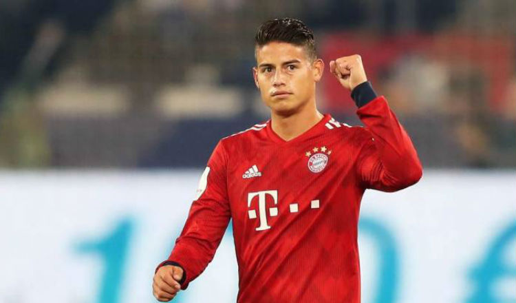 James Rodríguez jugó las últimas campañas en el Bayern Munich. Foto EFE