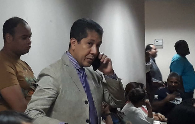 Javier Quintero es abogado del padre David Cosca y se encuentra presente en la audiencia de hoy martes en el Sistema Penal Acusatorio de Plaza Ágora. Foto/José Alberto Chacón