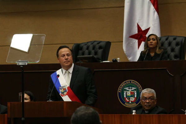 El presidente Juan Carlos Varela presentó hoy su informe a la nación