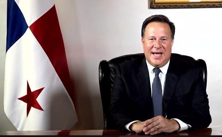 Juan Carlos Varela se despide como presidente de Panamá en cadena nacional. 