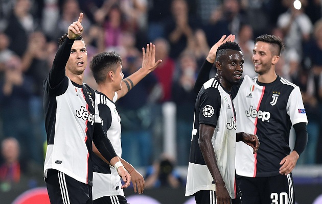 Jugadores de la Juventus festejan. Foto:AP