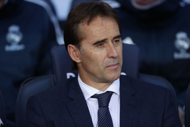 Lopetegui salió muy lastimado del clásico con Barcelona. Foto AP