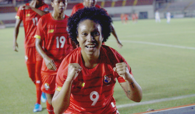 Karla Riley anotó el primer gol de Panamá ante Guatemala. Foto:Anayansi Gamez