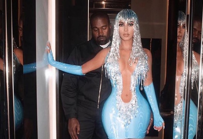 Kim Kardashian y Kanye West. Foto: Instagram