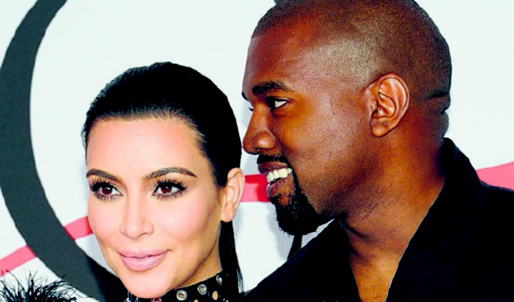 Kim Kardashian y Kanye West.