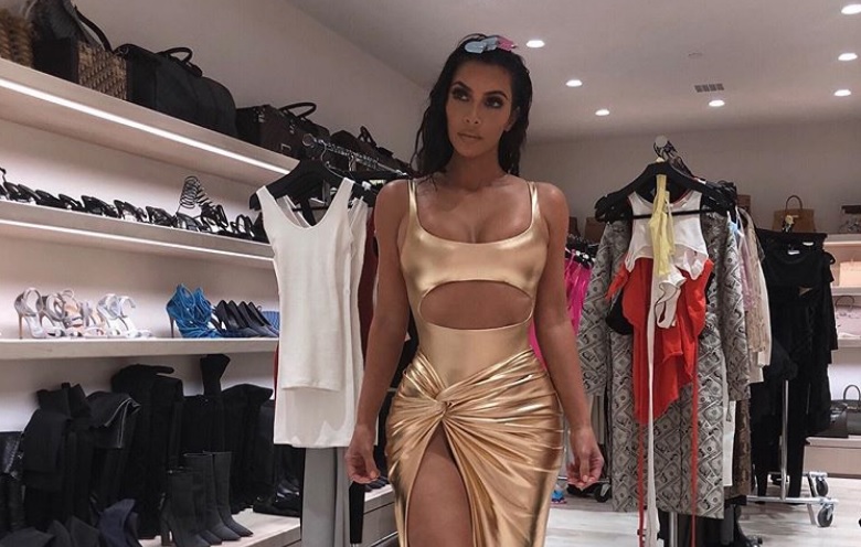 Kim Kardashian luciendo el vestido. Foto: Instagram