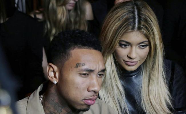 Kylie Jenner y Tyga. Foto EFE.