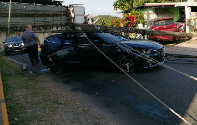 El área del accidente en La Chorrera se mantiene acordonada.