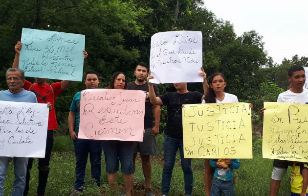 Familiares protestaron exigiendo justicia. Foto: Mayra Madrid. 