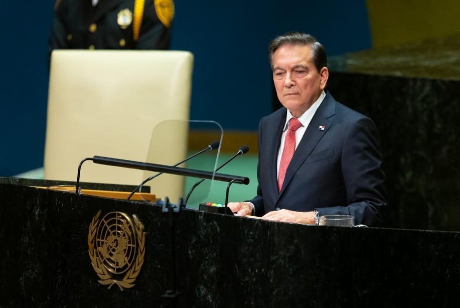 El presidente Laurentino Cortizo hizo su primera aparición en el pódium de la Asamblea General de la ONU, en la que participan 150 Jefes de Gobierno y de Estado. 