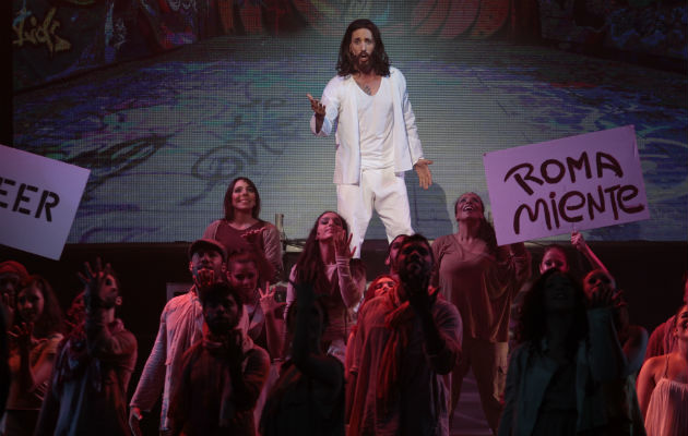 Leonte Bordanea en el musical 'Jesucristo SuperStar'. Foto: Archivo.