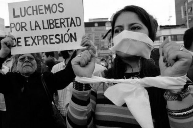 Violencia también cuando de manera forzada se le arrebata al pueblo su derecho de expresar su pensamiento. Foto: Archivo.
