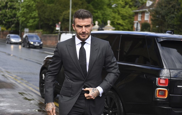 David Beckham  evitó dar declaraciones.