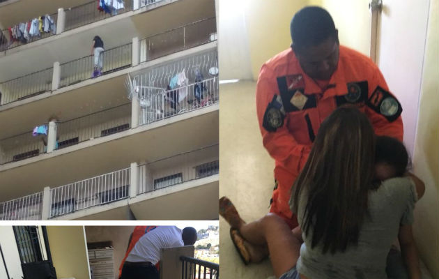 Venezolana despechada intentó saltar del piso 11 de un edificio en Los Libertadores. Foto: @rednoticiaspa.