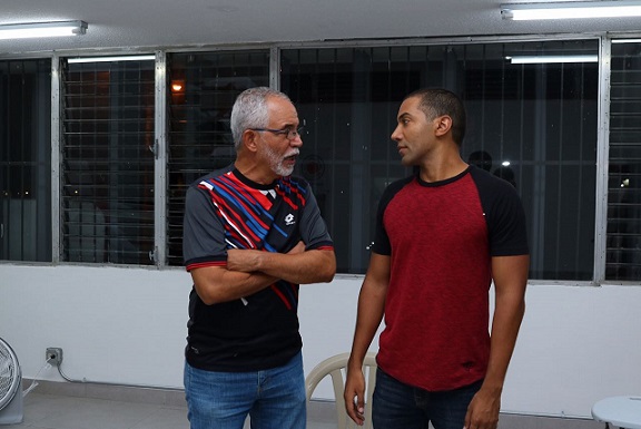 Lucho Gotti (con Augusto Posso, en 'Autopsia Psicológica') será uno de los que actuará en 'Sucedió en enero'. Foto: Panamá América.