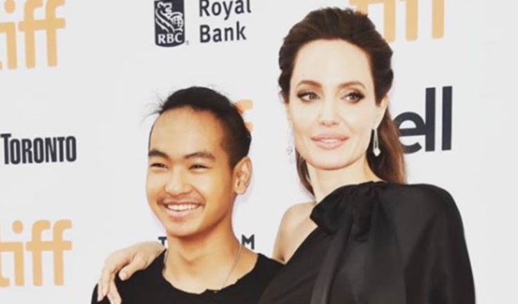 Maddox y Angelina Jolie.