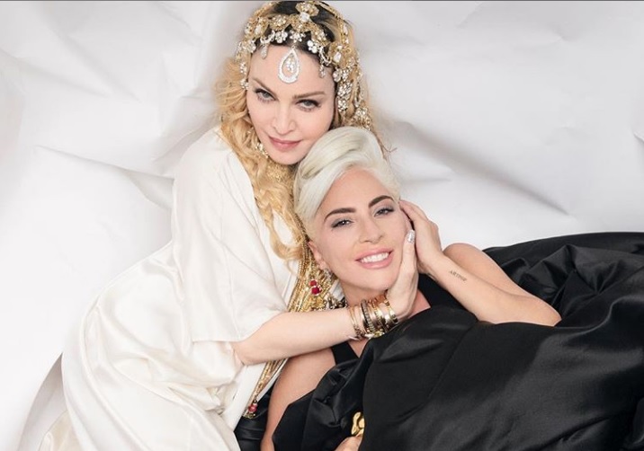 Esta es la imagen de Lady Gaga y Madonna. Foto: Instagram