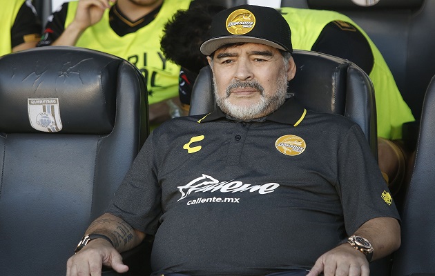 Maradona está indignado.