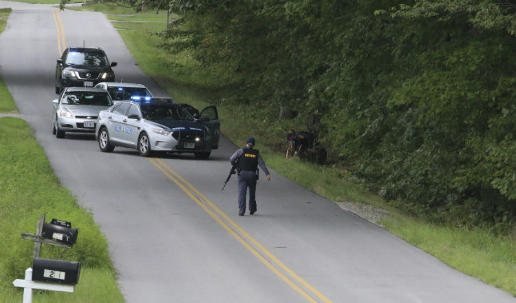 Caótico arresto de Mathew Bernard Foto AP.