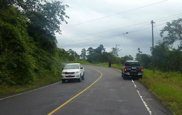 Carretera de Changuinola por donde deben pasar los pacientes en ambulancias.Foto: Leonardo Machuca