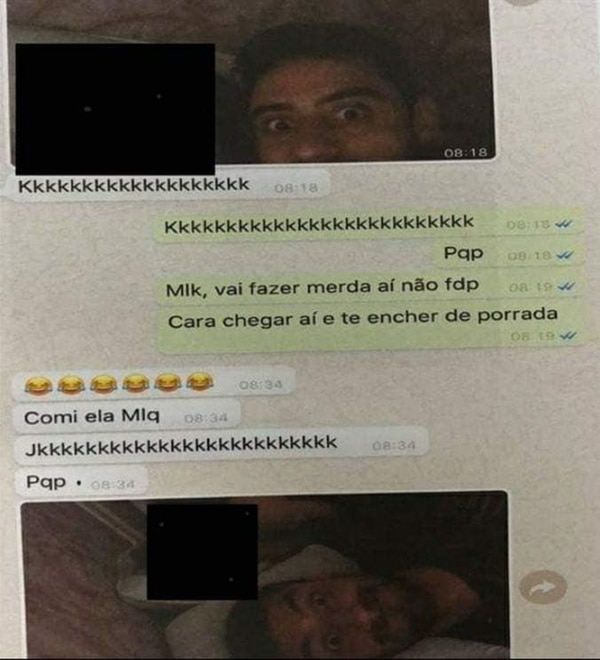 Conversación de Daniel Correa a través de  Whatsapp con su mejor amigo.