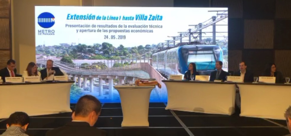 El Consorcio Línea Panamá Norte conformado por las empresas OHL- Mota-Engil obtuvo el mayor puntaje en la licitación .
