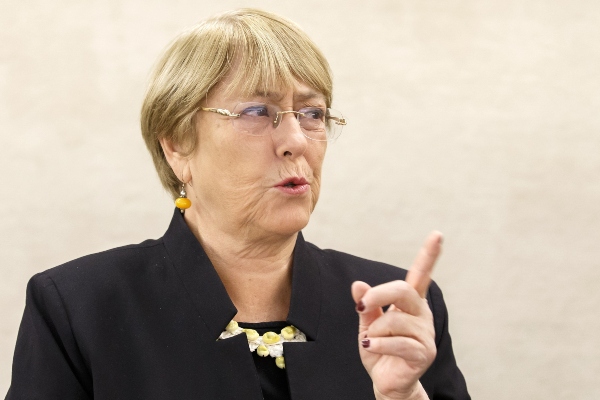 Alta Comisionada para los Derechos Humanos de Naciones Unidas Michelle Bachelet. AP