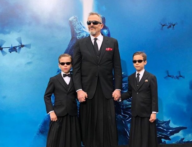 Miguel Bosé y sus hijos. Foto: Instagram de Miguel Bosé